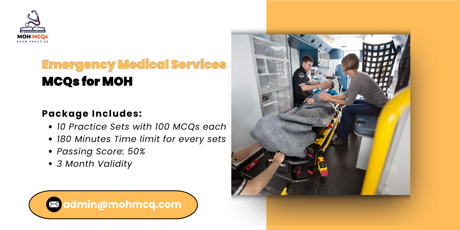 Emergency Medical Services MCQs for MOH