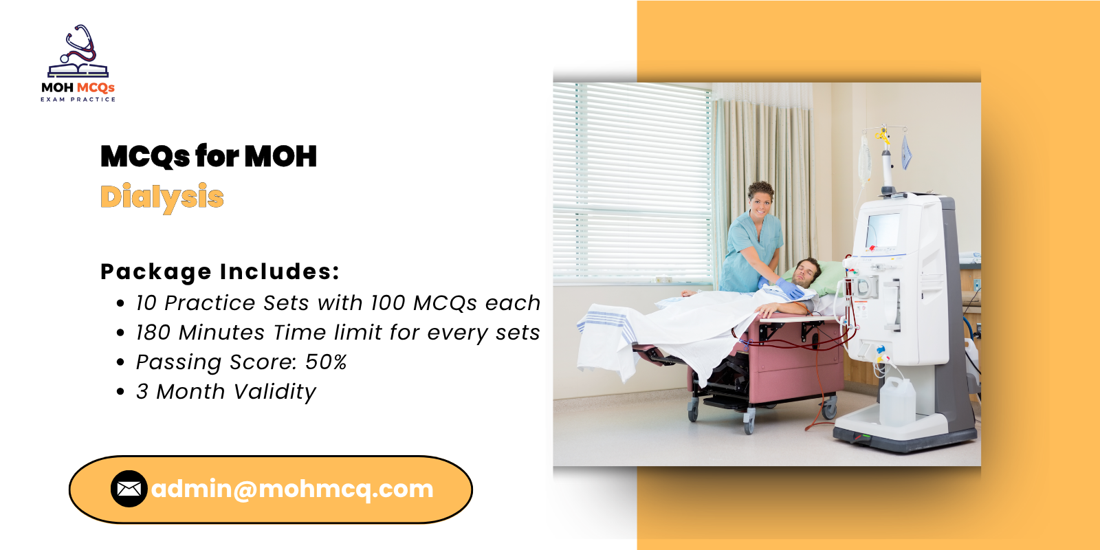 MCQs for MOH Dialysis