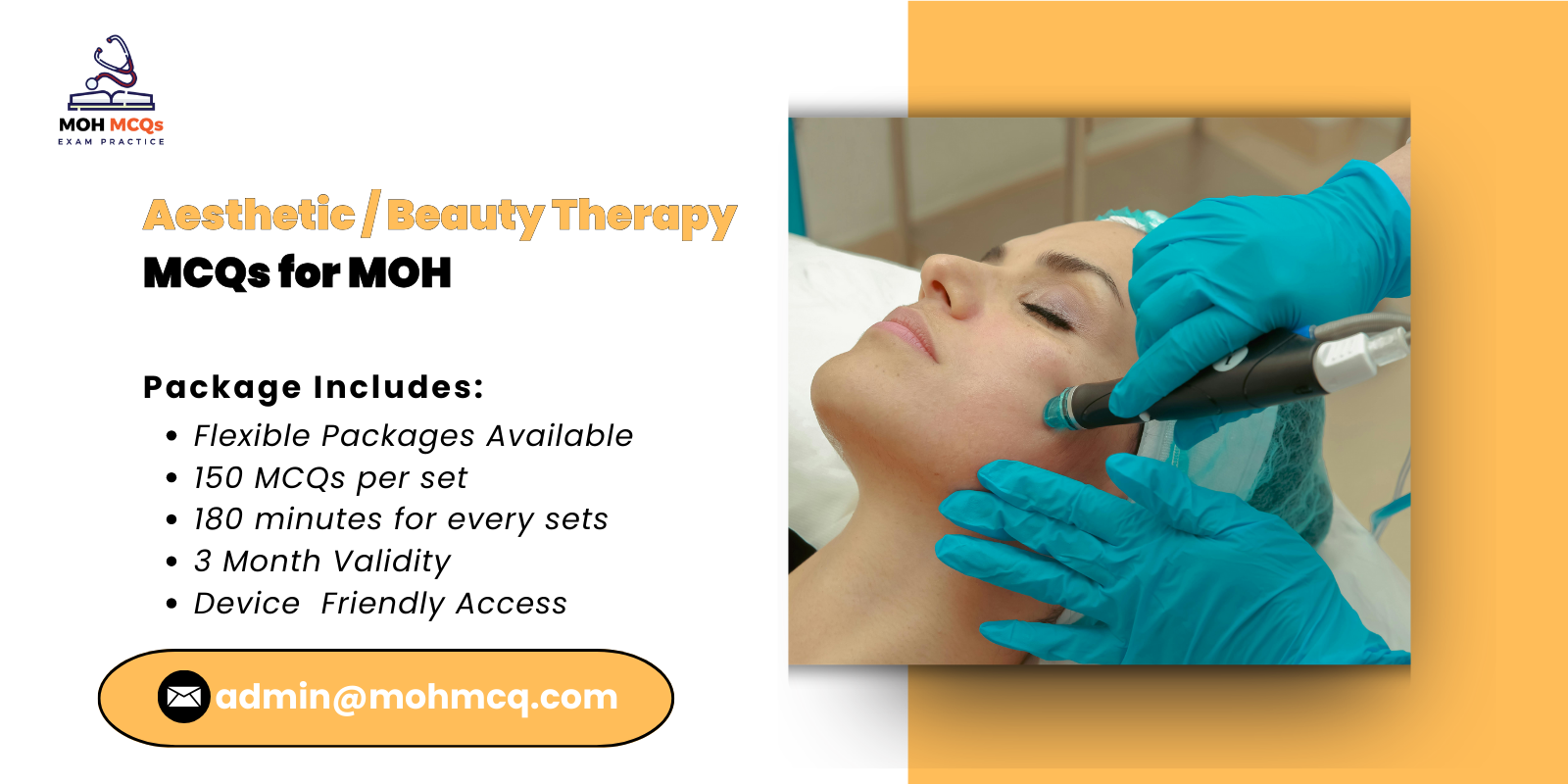 Aesthetic/Beauty Therapy MCQs for MOH