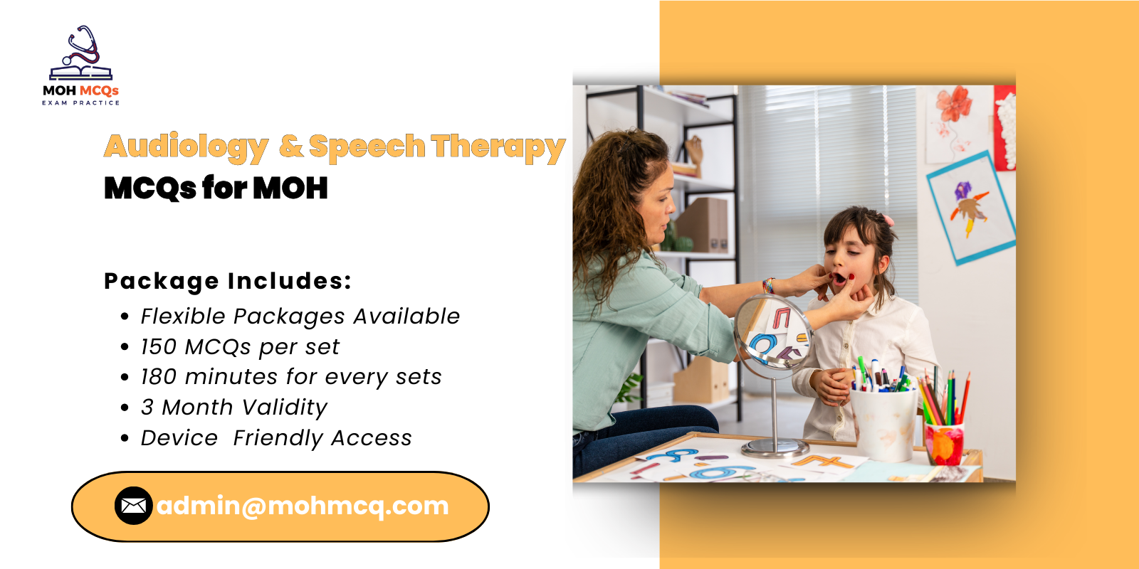 Audiology & Speech Therapy MCQs for MOH