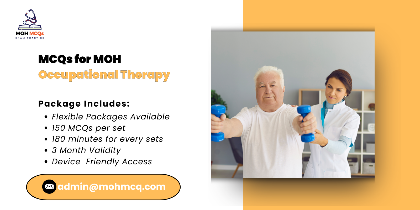 MCQs for MOH Occupational Therapy