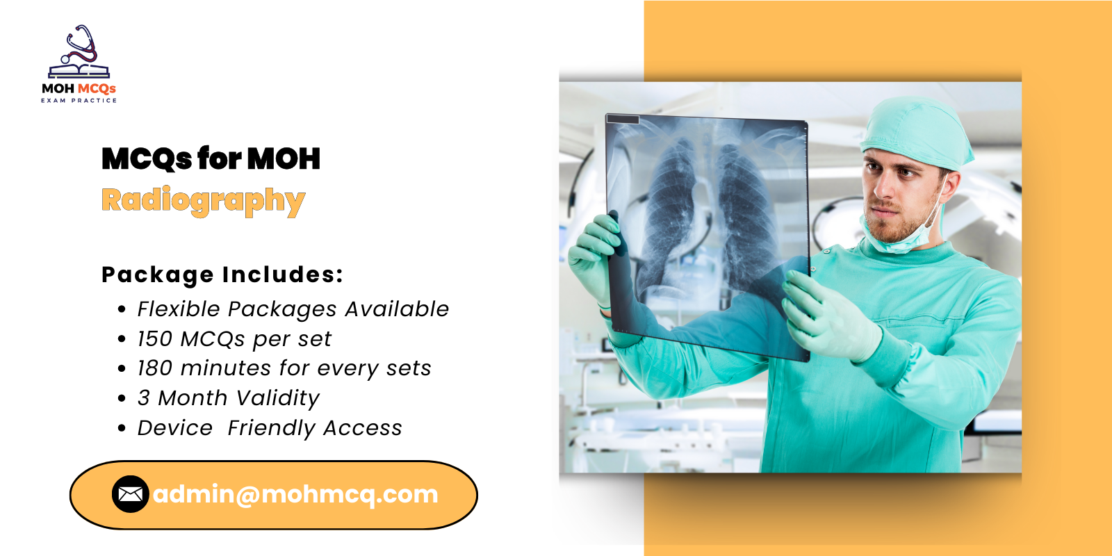 MCQs for MOH Radiography