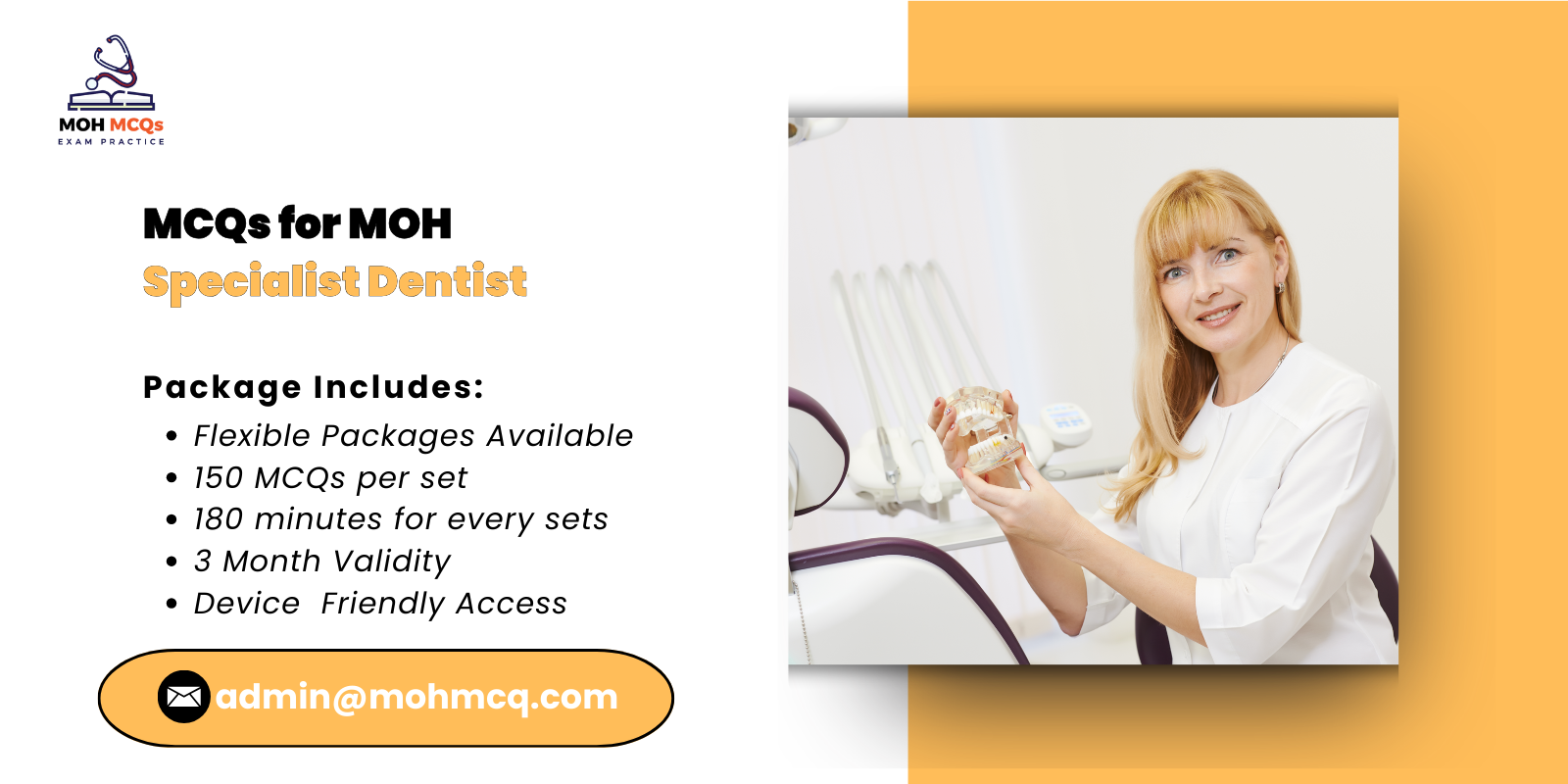 MCQs for MOH Specialist Dentist