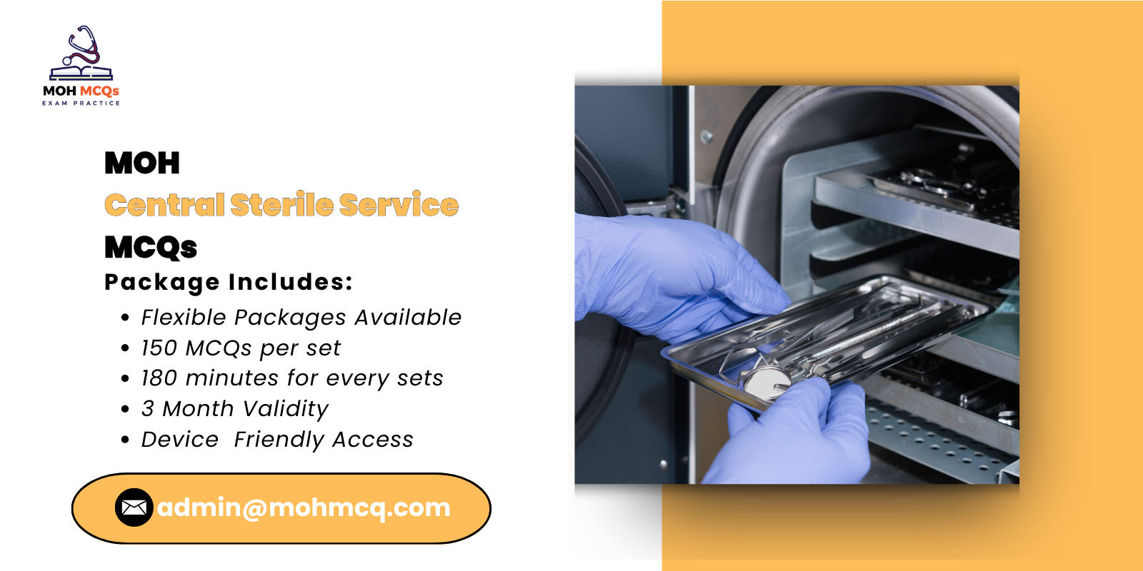 MOH Central Sterile Service MCQs