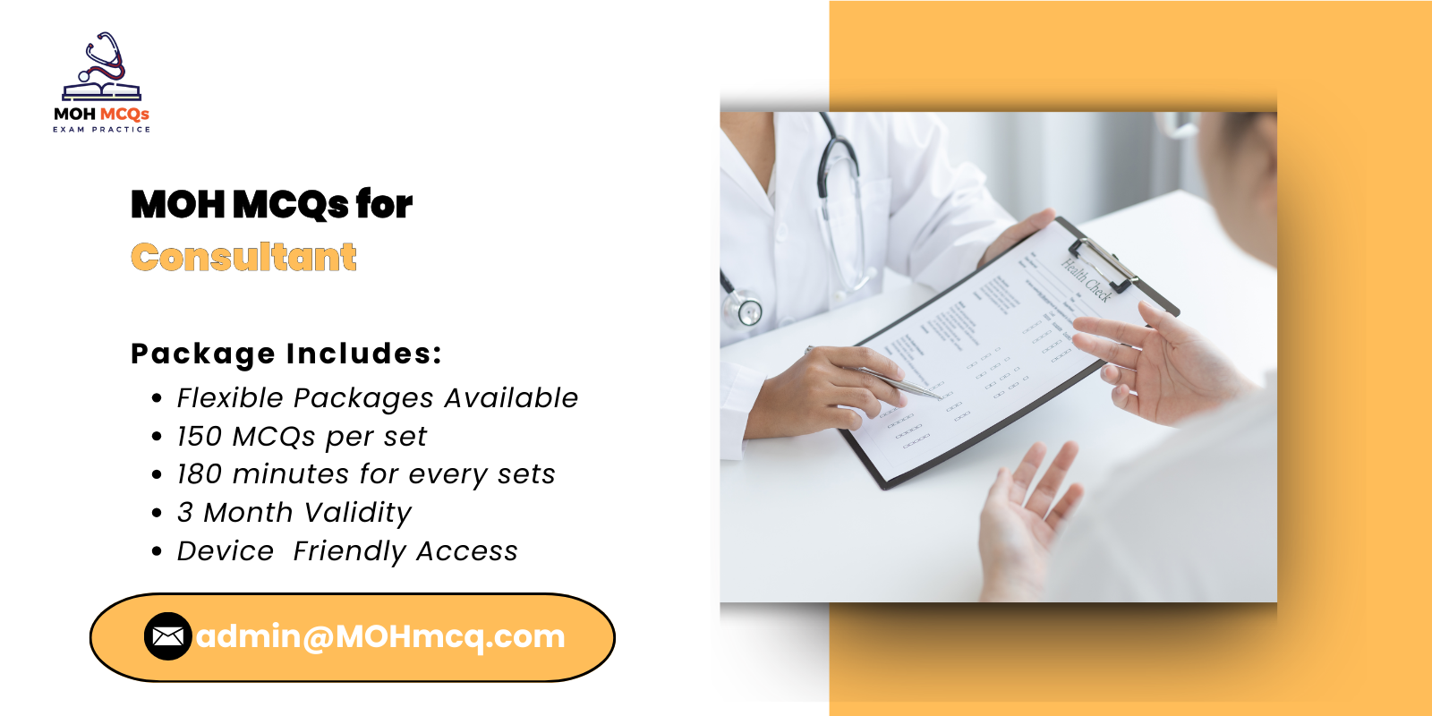 MOH MCQs for Consultant