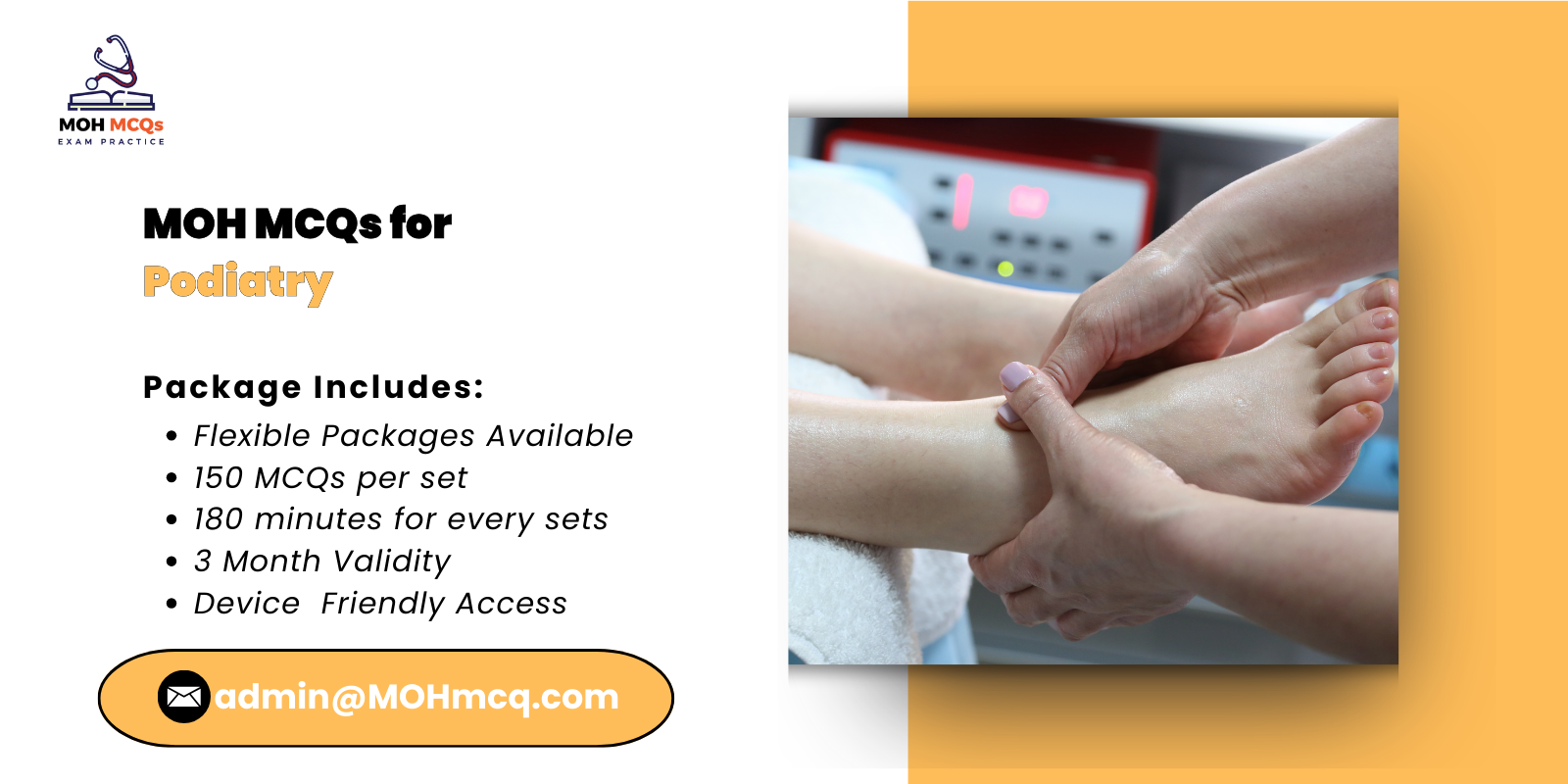 MOH MCQs for Podiatry