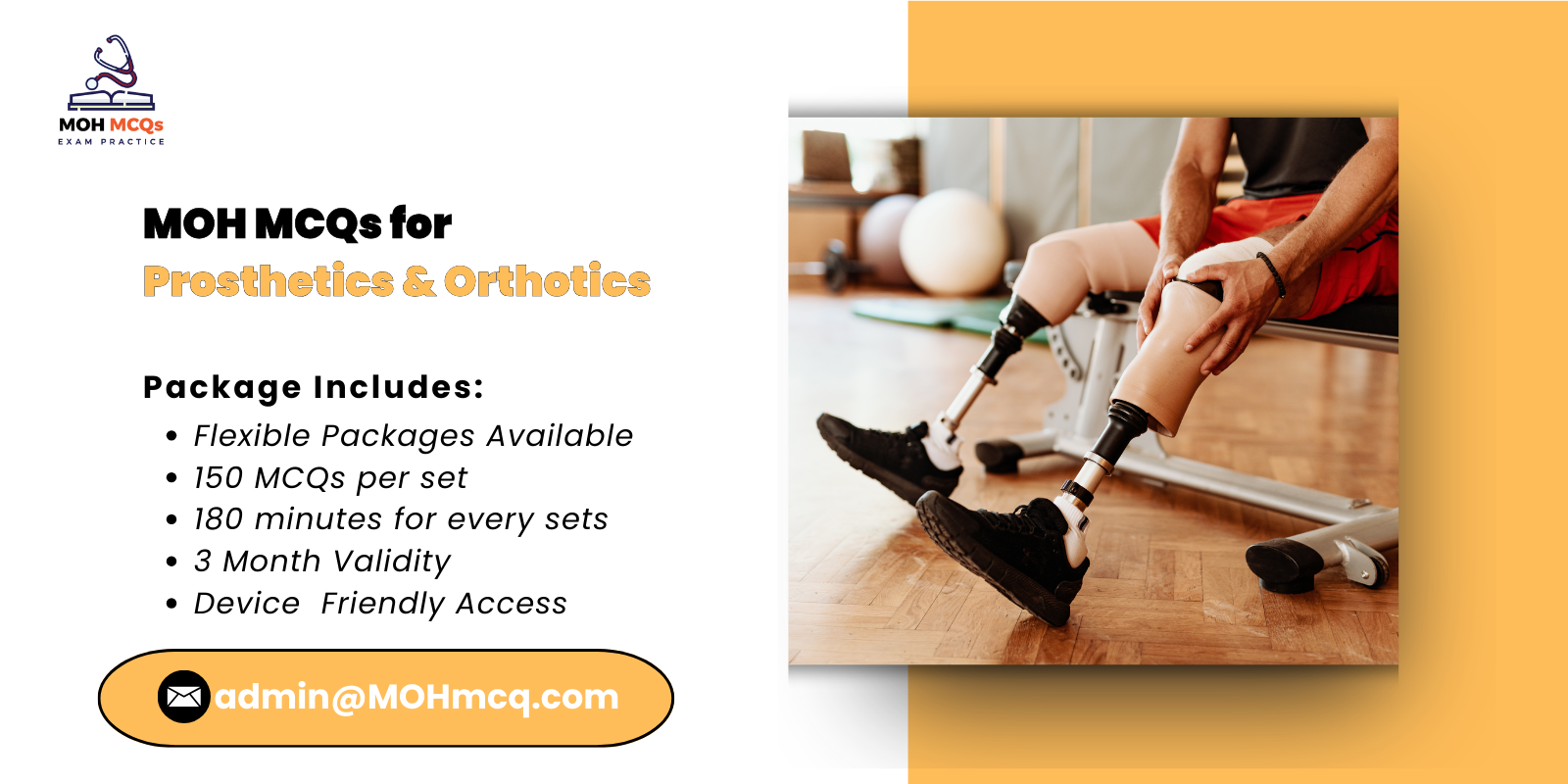 MOH MCQs for Prosthetics Orthotics