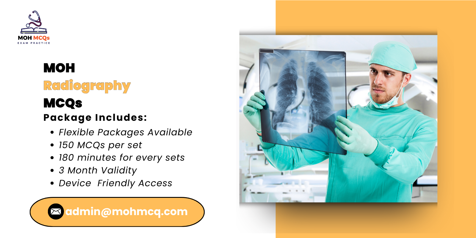 MOH Radiography MCQs