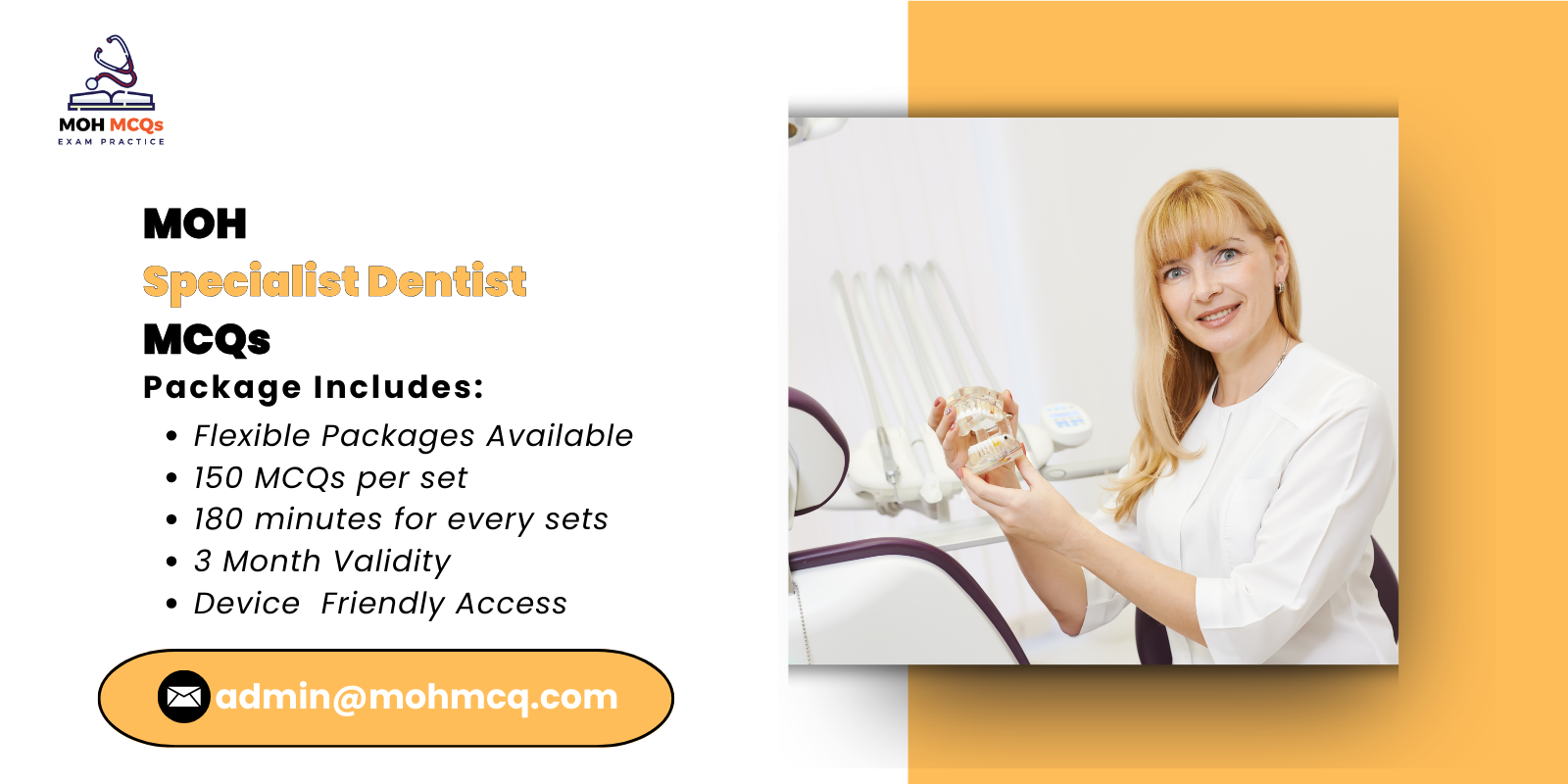 MOH Specialist Dentist MCQs