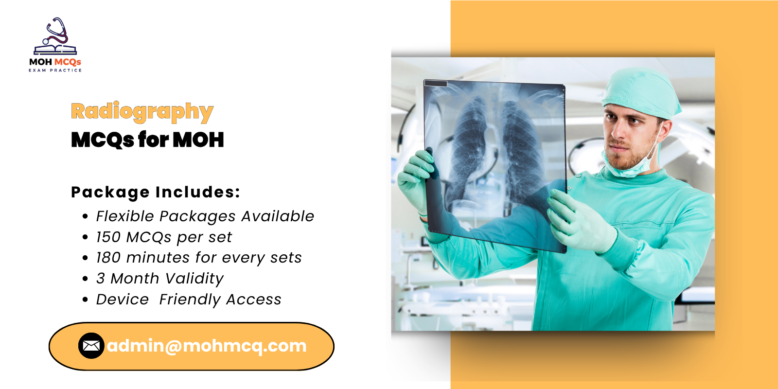 Radiography MCQs for MOH